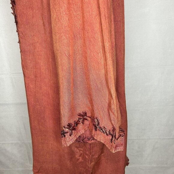 Ana-K Anandas Collection Long-Sleeve Embroidered Peasant Top Tunic Sz Large NWT - Picture 9 of 11